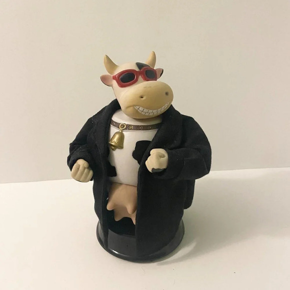 Animated Cow Flasher Yodeling Musical Battery Operated 9 Inch Tall Cow  Joke Toy - Picture 2 of 16